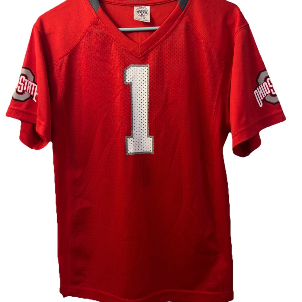 Ohio State Knights Apparel Red and White Sports Jersey
